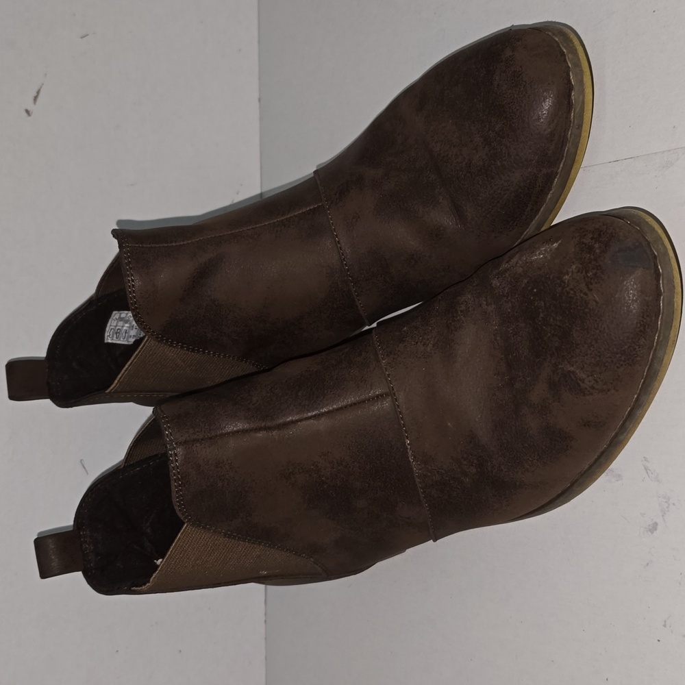 Rocket Dog Brown Slip On Booties Womens Size 10